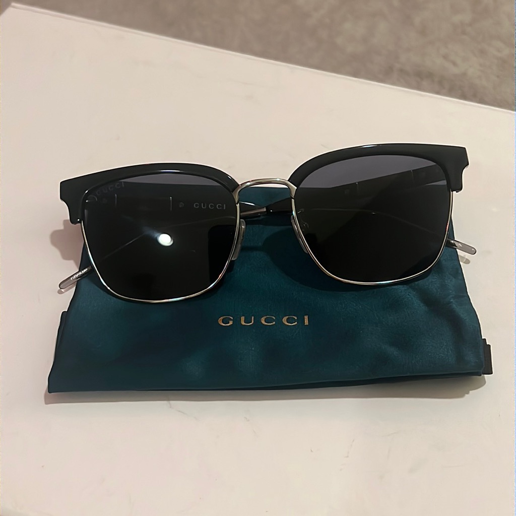 Gucci Gg0846sk Black Sunglasses 100% Authentic